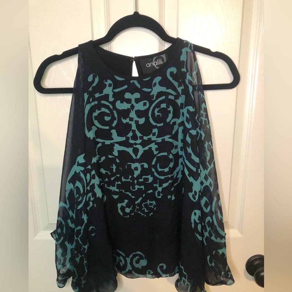 Analili AL31 Boutique Top Blouse Women’s Size XS / S NWT